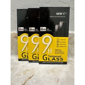 NEWC 9H Tempered Glass Screen Protector iPhone 13 Pro Max 13 Plus Privacy 3pcs